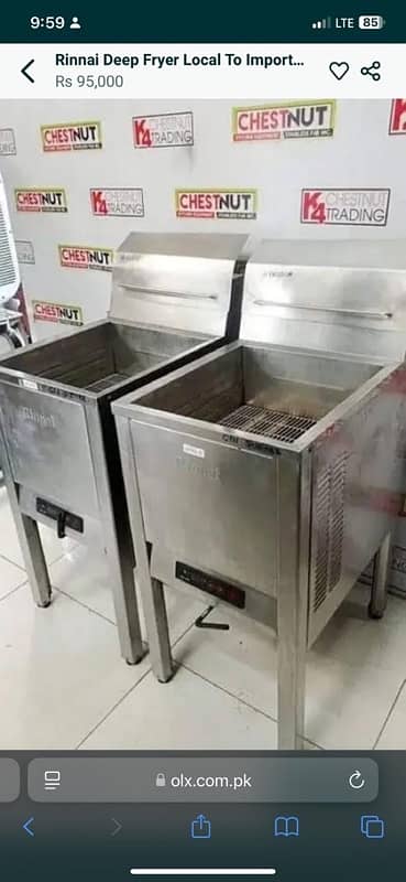 Deep fryer commercial and domestic used new all available 3