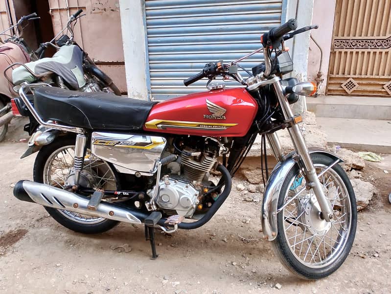 Honda CG 125 2021 special edition Karachi nmbr urgent sell 3