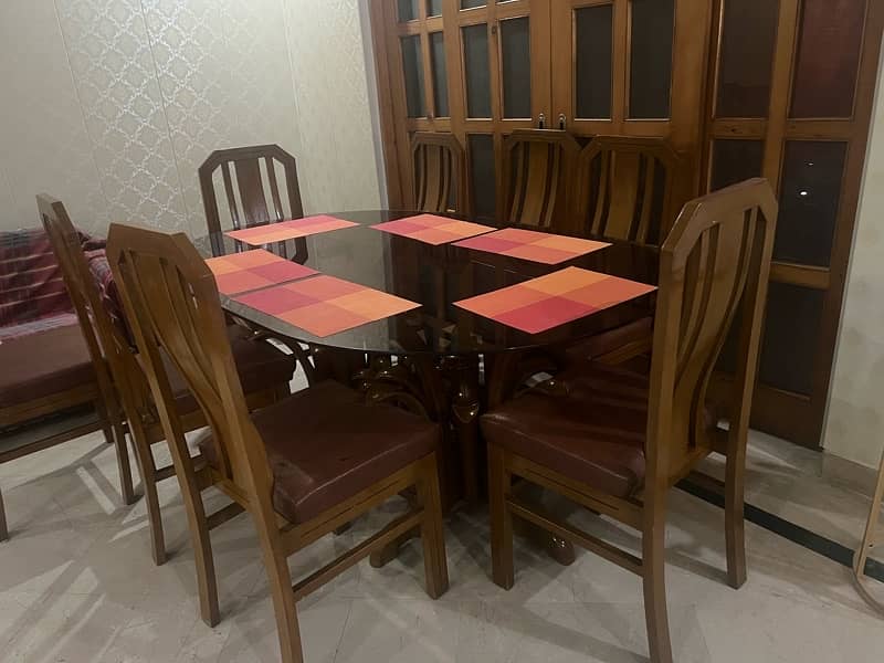 wooden dining table and chairs 3