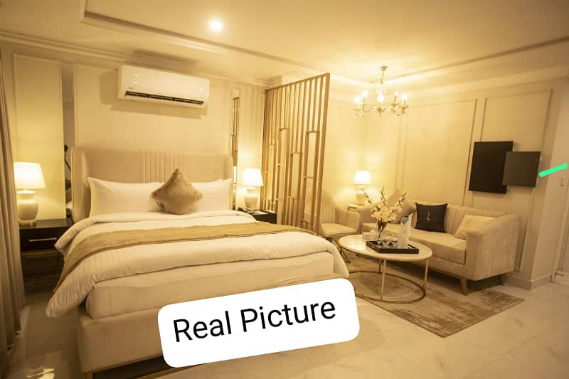 Luxury Studio Furnished Apartment Available For Rent In Iqbal Block Bahria Town Lahore 1