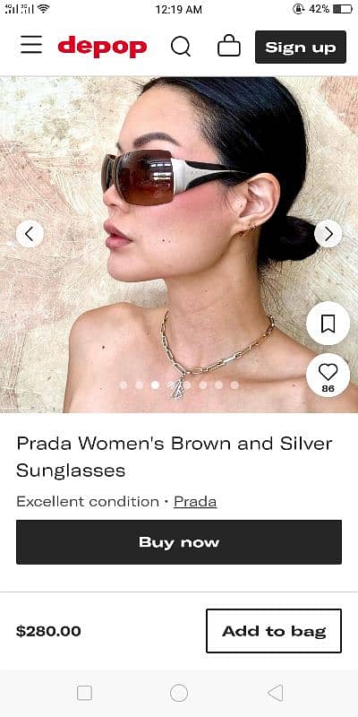 Prada Shield sunglasses brown SPR 041 8