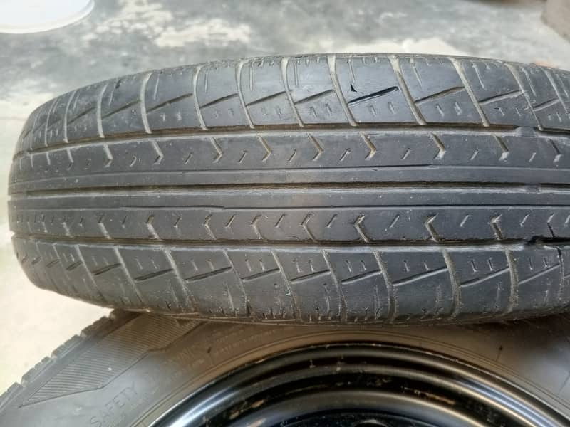 145/80/13/ tyres with Rims Alto wagon R 3