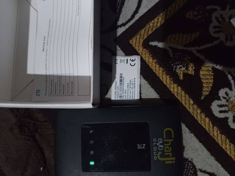 EVO Charji Cloud ZTE PTCL 2 months used 3