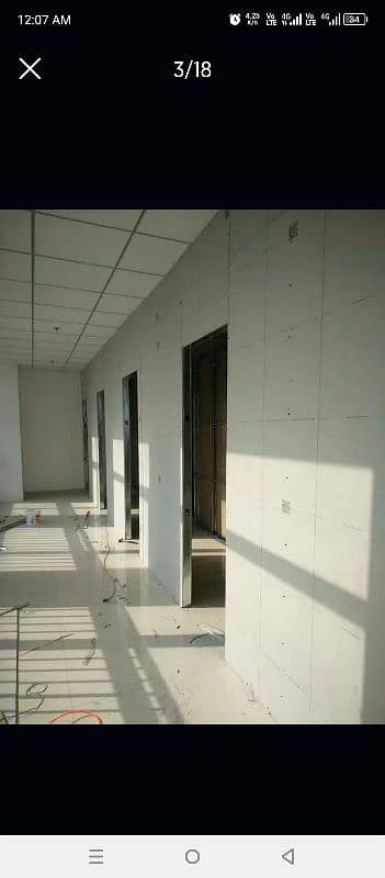 gypsum board partition/false ceiling/office partition/drywall 10