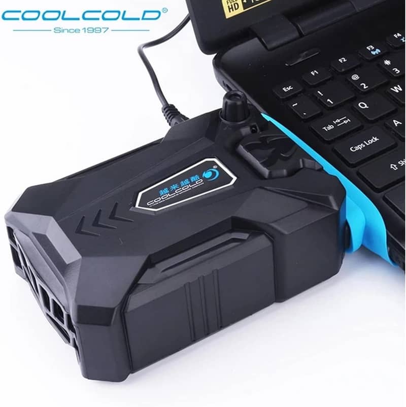 CoolCold Portable Laptop Cooling Fan – USB Powered 0