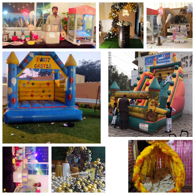 jumping castle /jumping slide / token ride /birthday decoration 6