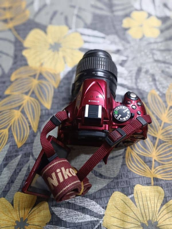 Nikon d5200 with 18/55mm Red product. 5