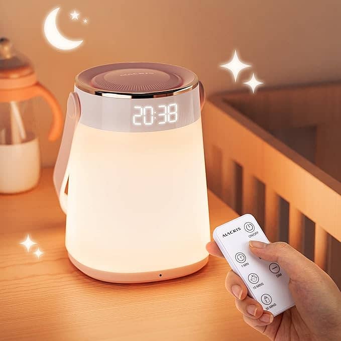 ALACRIS Night Light Dimmable, Bedside Lamp with kids lullaby music 2