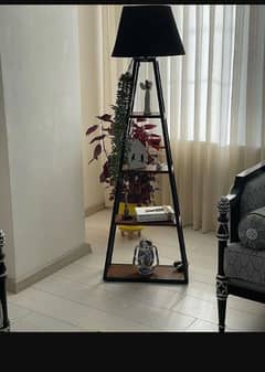 floor lamp with shelf