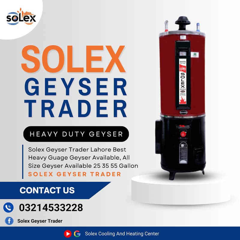 Solex Geyser New Sale/Heavy Guage Geyser/Energy Saving Geyser sale 1