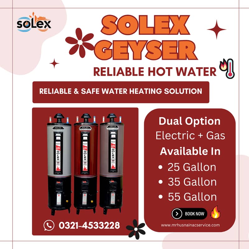 Solex Geyser New Sale/Heavy Guage Geyser/Energy Saving Geyser sale 15