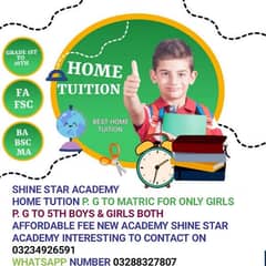 Home Base Tution P. G To Matric Only For Girls