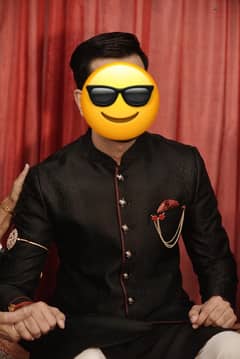 Sherwani Black Branded