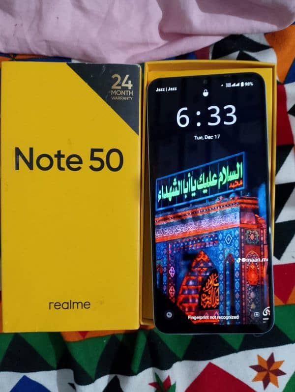 Realme Note 50 With original box charger 0