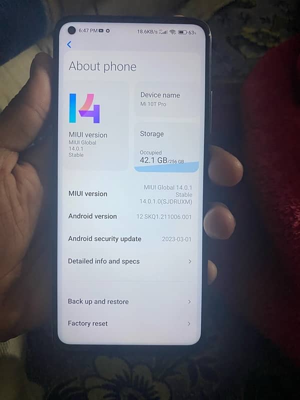 Mi 10 t pro 5g non pta but sim working 3