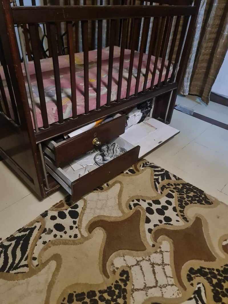 baby cot / baby bed / kids cot / baby wooden cot with mattress 3