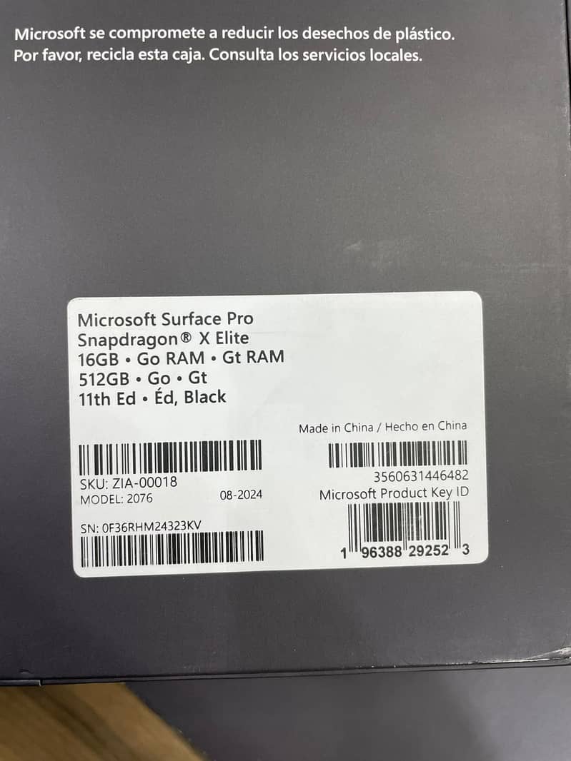 Microsoft Surface Pro X Elite Snapdragon New 2