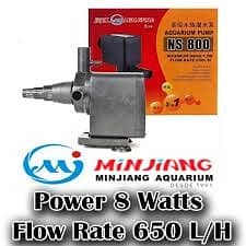 Fish Aquarium Power Head Pump Minjiang 3 in 1 NS-800 Power 0