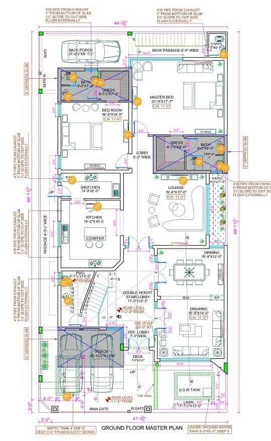 Architecture Interior/Office Design/Home Design/Map/2D 3D Naqsha 18