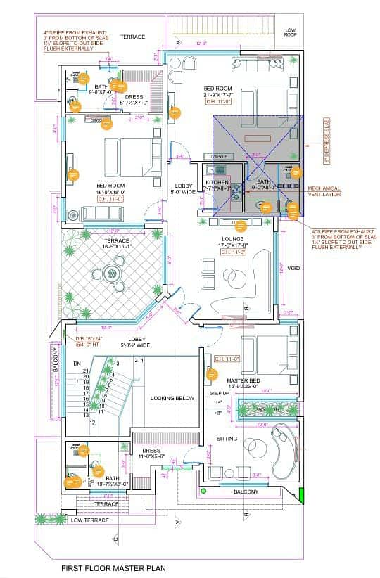 Architecture Interior/Office Design/Home Design/Map/2D 3D Naqsha 19