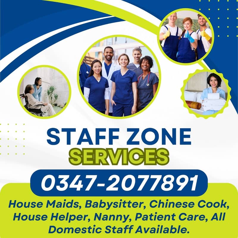 Maids,Guard,Cook,Chef, Baby Sitter, Driver, Nurse Staff Available 0