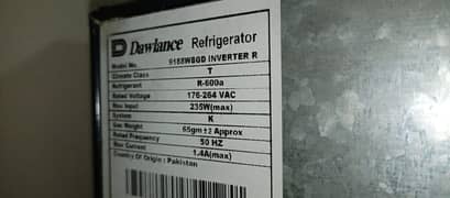 dawlance refrigerator inverter technology