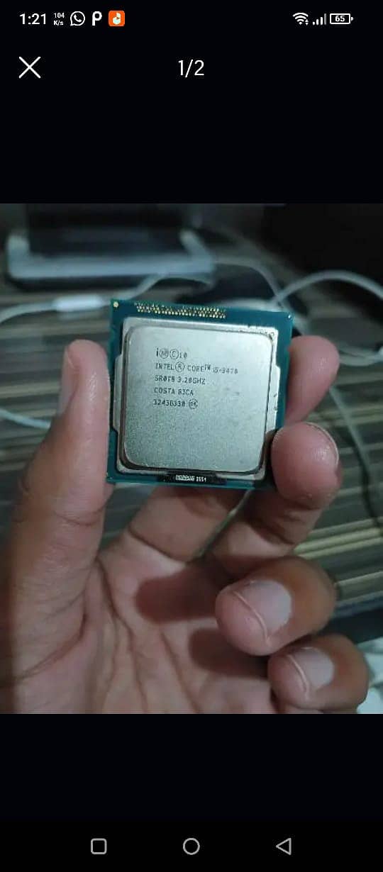 I5 3470 3rd Gen New Condition for Sell ( price kam ho jay gi ager lena 0