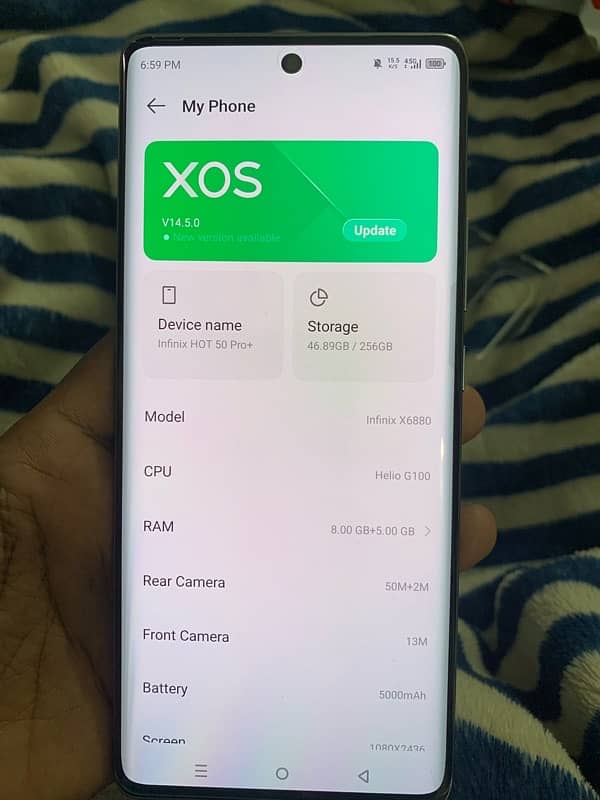 Inifinix Hot 50 pro + 8