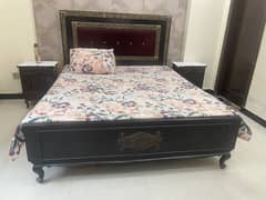 Wooden beds and dressing table