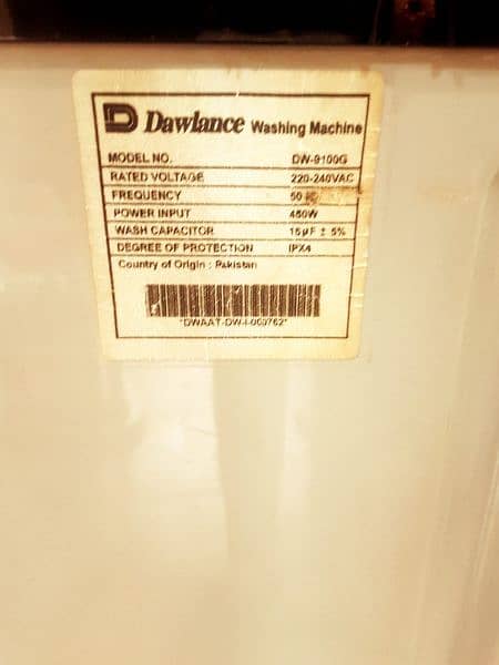 Dawlance Washing Machine 6