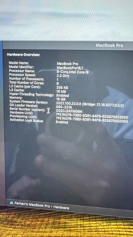 MACBOOK PRO 16 Inch Not Refurbished 1