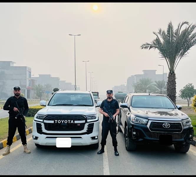 VIP Security Guard's | Prado | Revo, Land Cruiser V8 on rent Islamabad 0