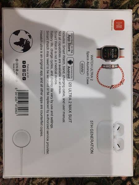 Smart Watch + Earphones + 7 strips + Watch Cover 3