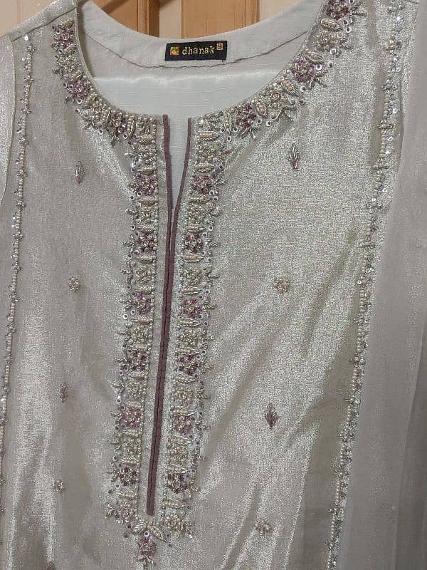 Premium Dhanak 3-Piece Stitched Suit for Sale 5