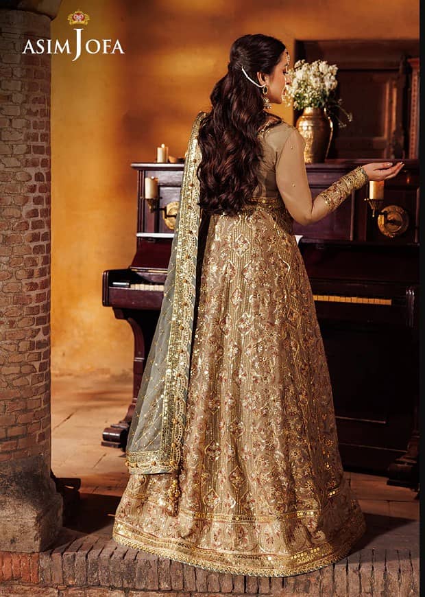 ASIM JOFA MAXI NEW COLLECTION ARTICAL #AJCE-07 EMBROIDERED CHIFFON 3 P 2