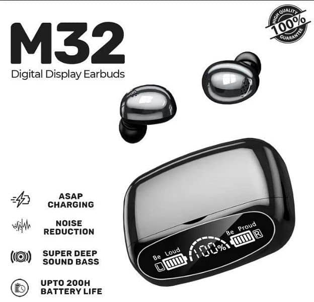 M32 wireless earbuds with free delivery 0