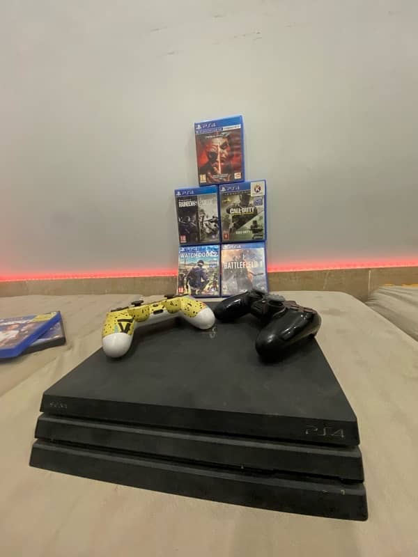 Ps4 Pro With 2 Controllers 1