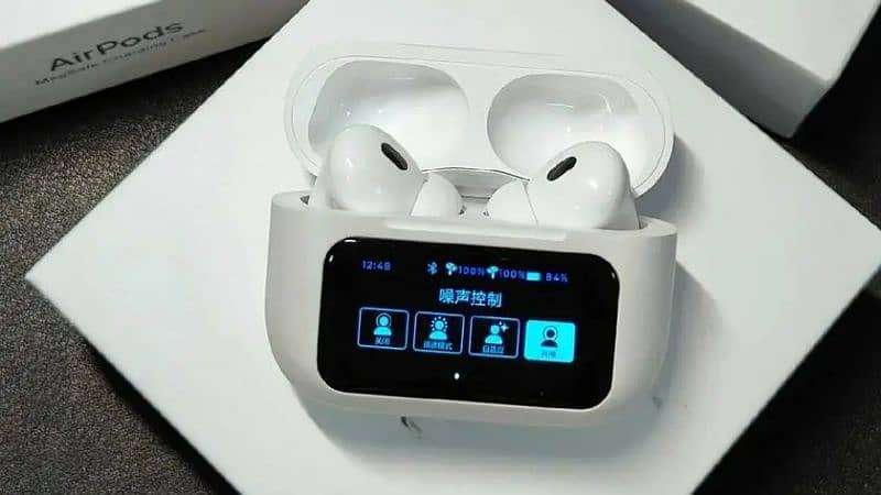 Airpods A9 pro with digital HD touch screen with ANC/ENC 1