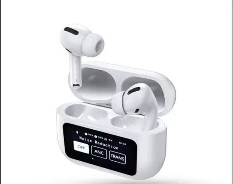 Airpods A9 pro with digital HD touch screen with ANC/ENC 3