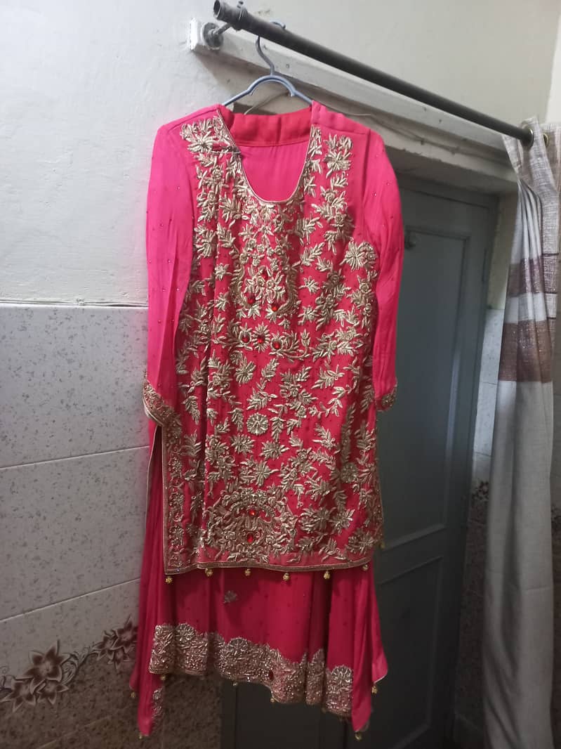 Red bridal langha for barat 2