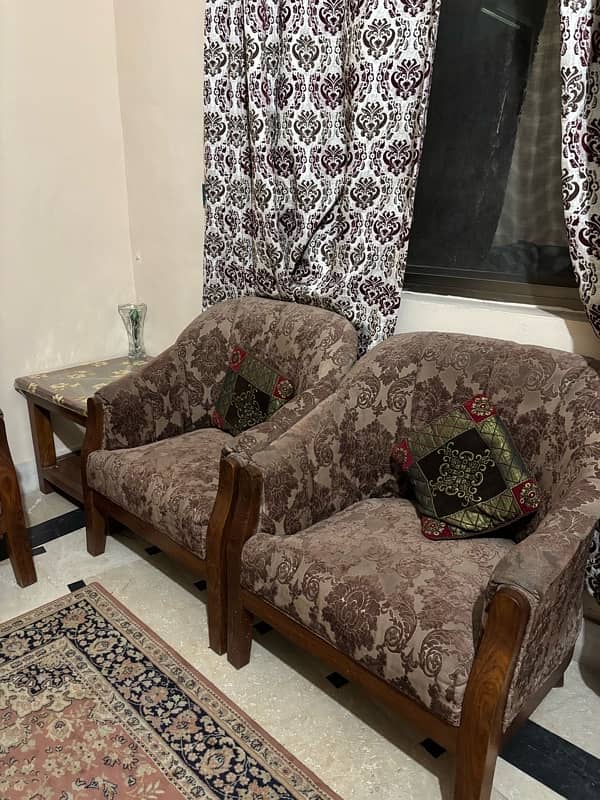 5 seater pure sheesham sofa without table # 03319033393 1