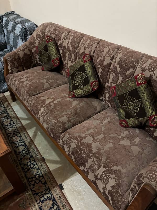 5 seater pure sheesham sofa without table # 03319033393 2