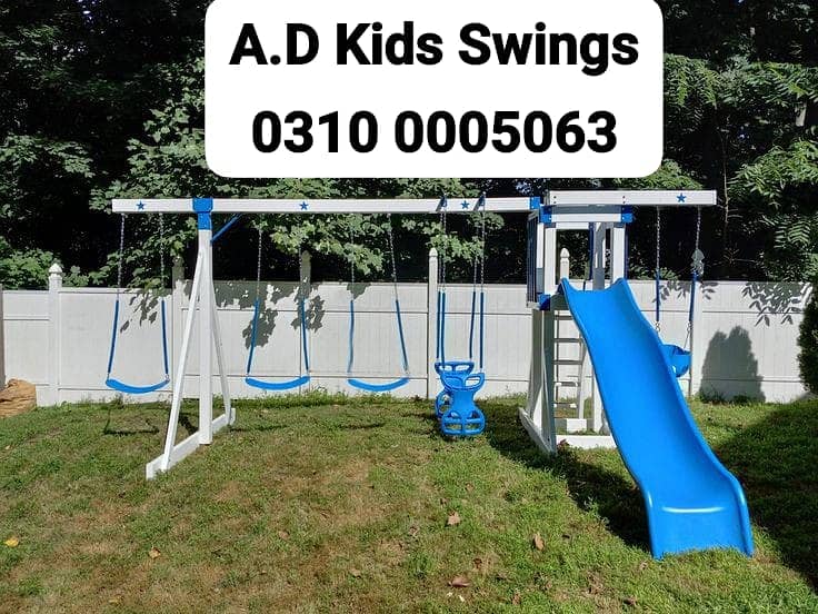 Swings|Slide|Seesaw|Marygoround|Bench|Gazibo|Tree House|Park Setup 3