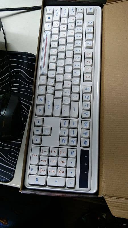 White Full Membrane  Keyboard 2