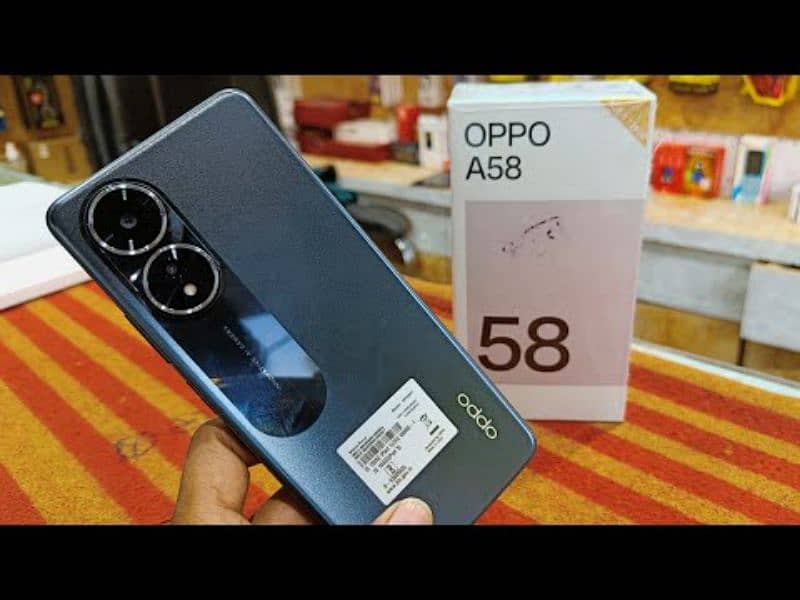 OPPO A58 8GB 128GB 10/10 condition 100%ok o3ol,85loo85 only contact 0