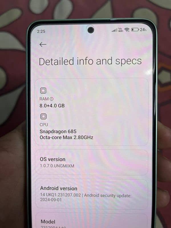 Redmi note 13 10/10 condition 8/256 8