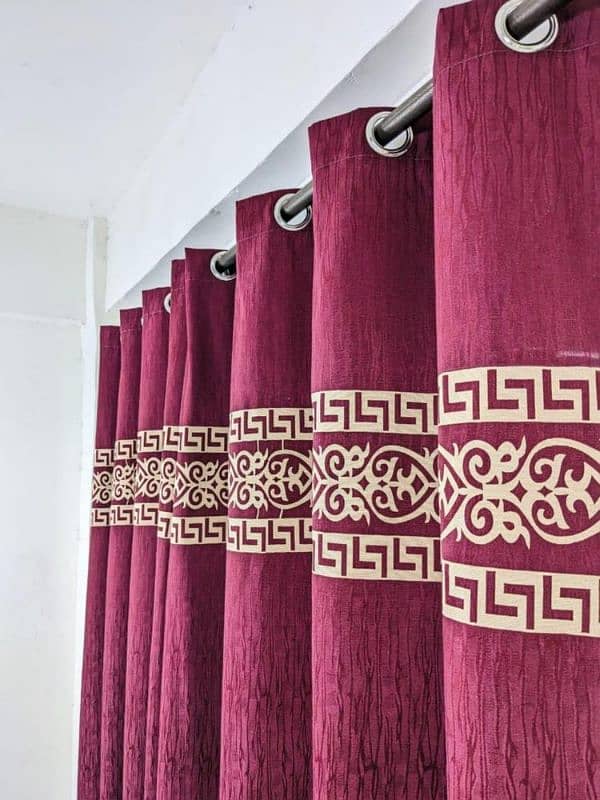 1 pcs Jacquard self motif curtain color available 6