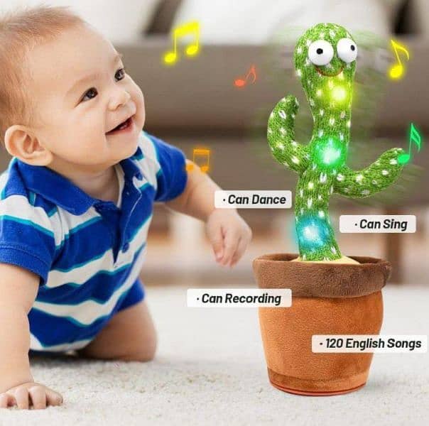 Dancing Cactus Plush Toy For Kids 5