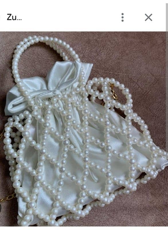 beaded pearls bag 1