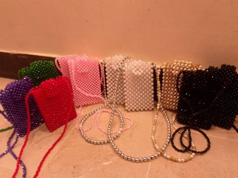 beaded pearls bag 2